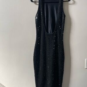 Vintage Black Sequin Dress